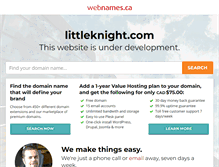 Tablet Screenshot of littleknight.com